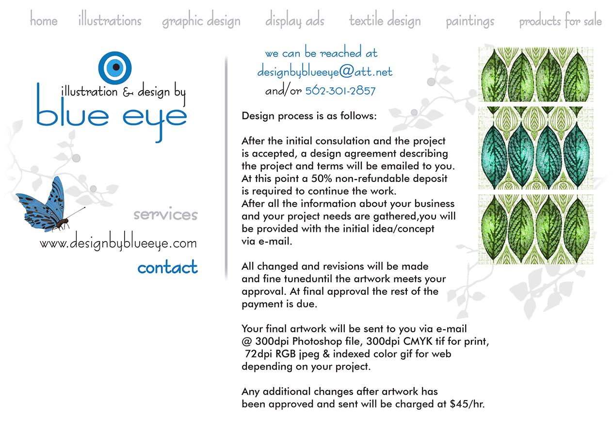 blue eye illustration portfolio