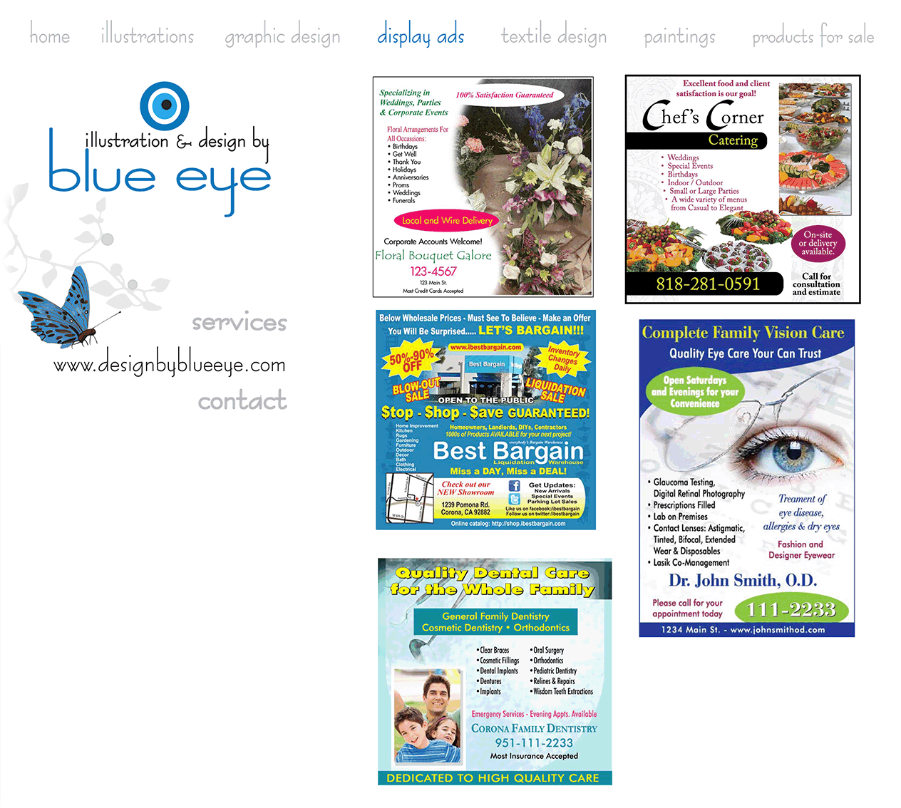 blue eye illustration portfolio