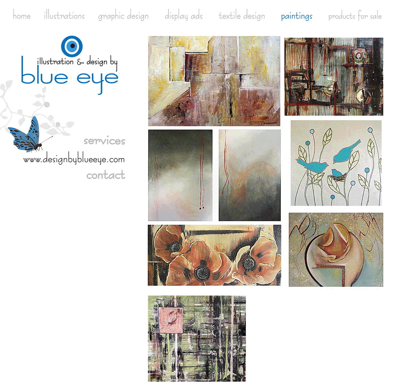 blue eye illustration portfolio